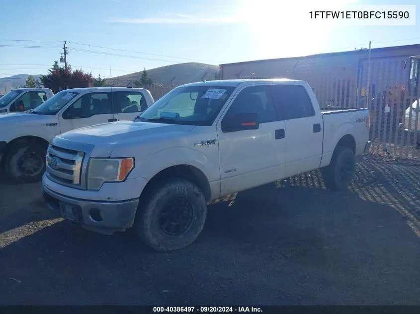 2011 Ford F-150 Xlt VIN: 1FTFW1ET0BFC15590 Lot: 40386497