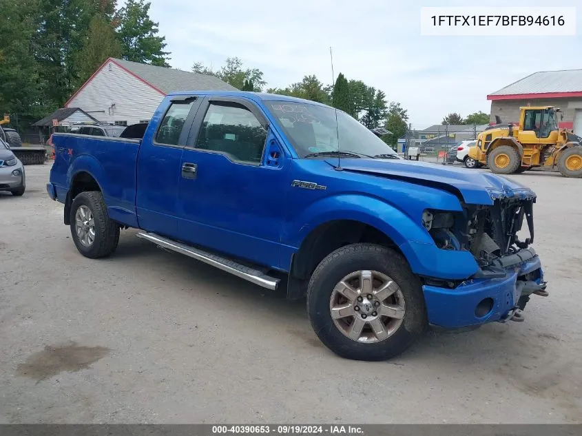 2011 Ford F-150 Stx VIN: 1FTFX1EF7BFB94616 Lot: 40390653