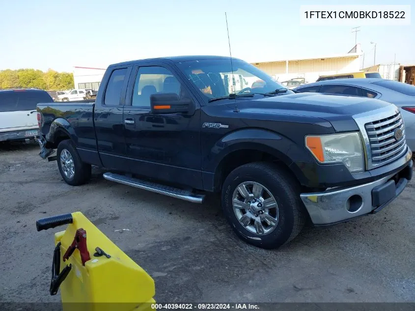 2011 Ford F-150 Xlt VIN: 1FTEX1CM0BKD18522 Lot: 40394022