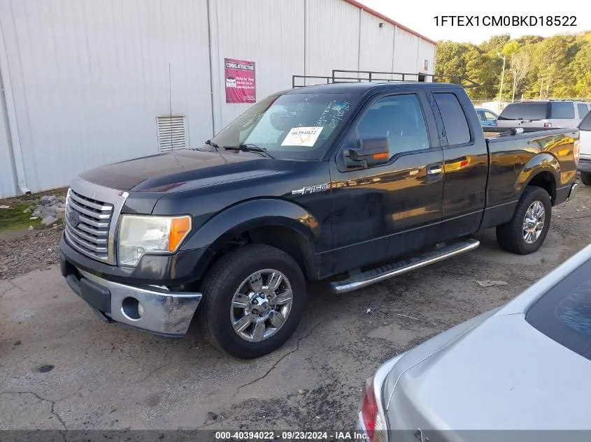 2011 Ford F-150 Xlt VIN: 1FTEX1CM0BKD18522 Lot: 40394022