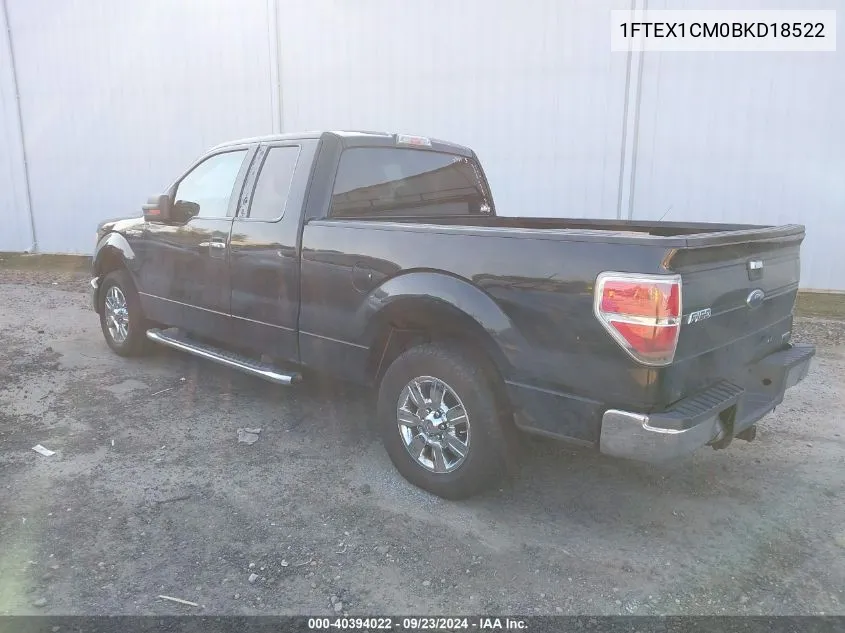 1FTEX1CM0BKD18522 2011 Ford F-150 Xlt