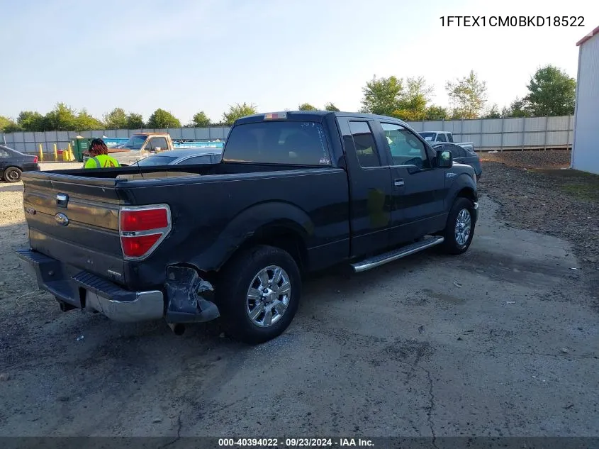 2011 Ford F-150 Xlt VIN: 1FTEX1CM0BKD18522 Lot: 40394022