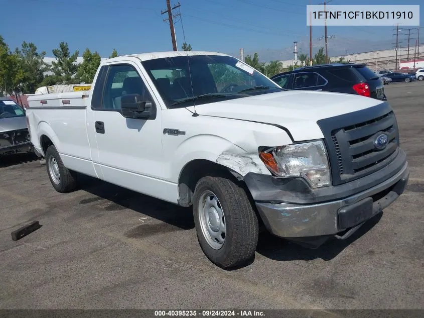 1FTNF1CF1BKD11910 2011 Ford F-150 Xl