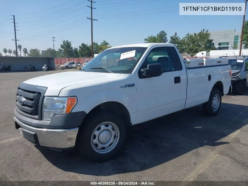 2011 Ford F-150 Xl VIN: 1FTNF1CF1BKD11910 Lot: 40395235