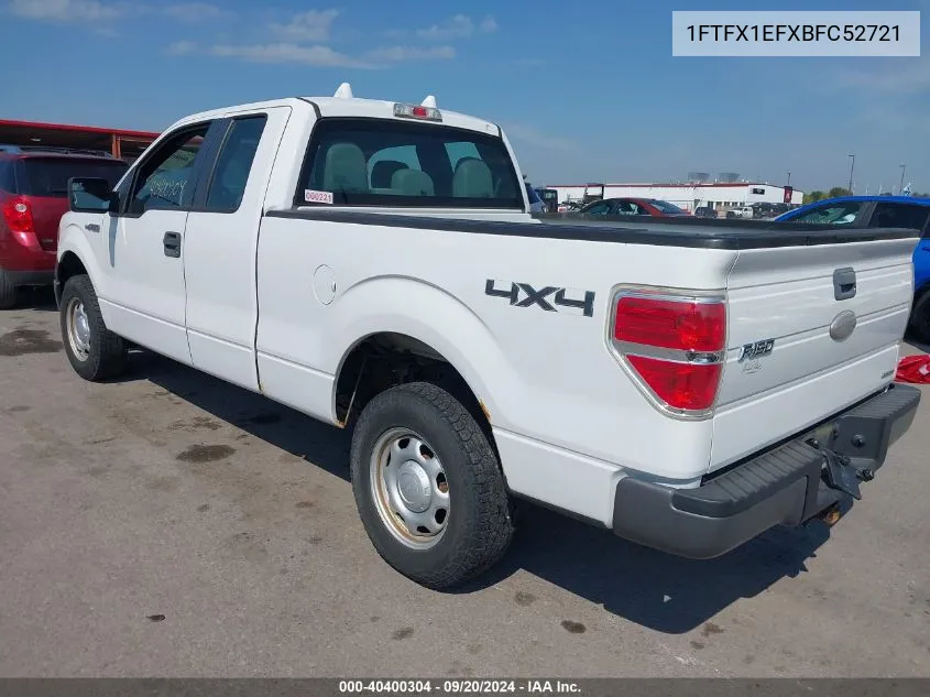 2011 Ford F-150 Xl VIN: 1FTFX1EFXBFC52721 Lot: 40400304