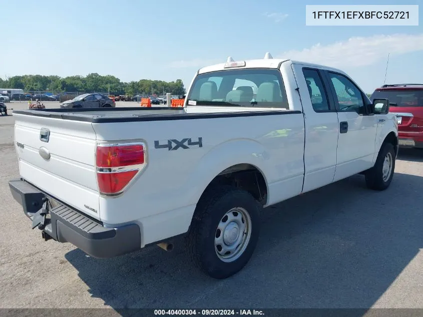 1FTFX1EFXBFC52721 2011 Ford F-150 Xl