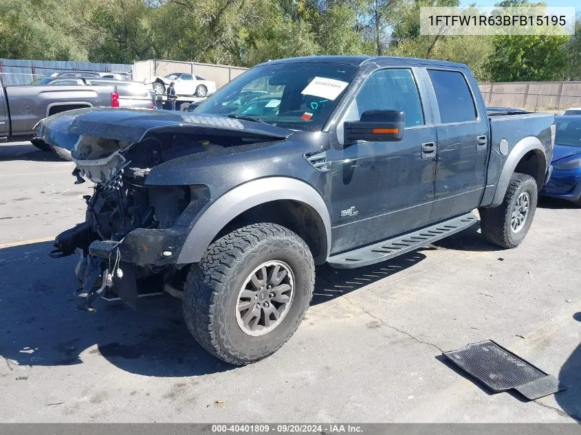 1FTFW1R63BFB15195 2011 Ford F-150 Svt Raptor