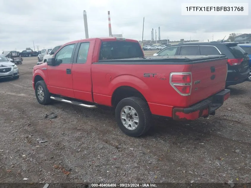 2011 Ford F-150 Stx VIN: 1FTFX1EF1BFB31768 Lot: 40406486