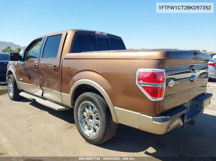 1FTFW1CT2BKD97352 2011 Ford F-150 King Ranch