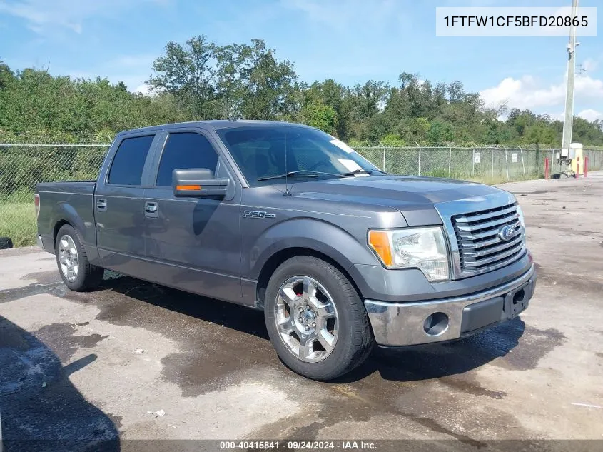 2011 Ford F-150 Xlt VIN: 1FTFW1CF5BFD20865 Lot: 40415841