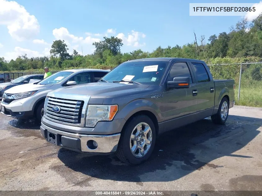 2011 Ford F-150 Xlt VIN: 1FTFW1CF5BFD20865 Lot: 40415841