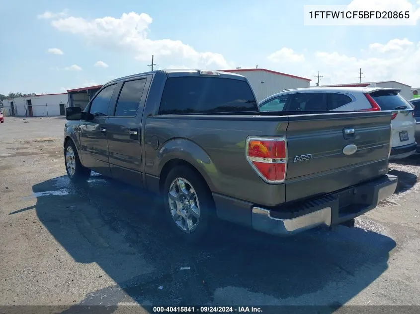 1FTFW1CF5BFD20865 2011 Ford F-150 Xlt