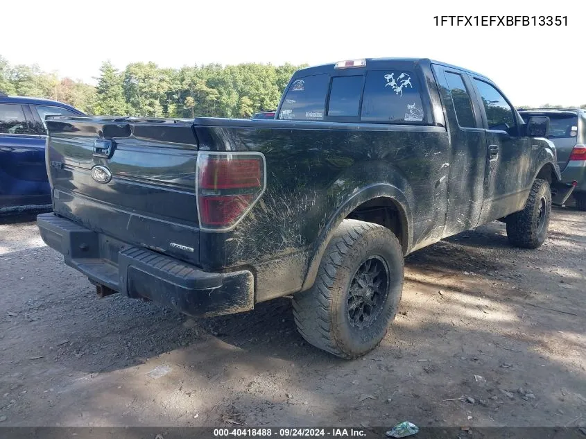 1FTFX1EFXBFB13351 2011 Ford F-150 Xlt