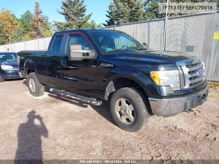 2011 Ford F-150 Xlt VIN: 1FTFX1EF5BFC79518 Lot: 40425481