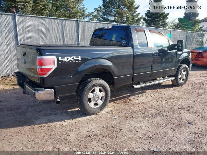 2011 Ford F-150 Xlt VIN: 1FTFX1EF5BFC79518 Lot: 40425481