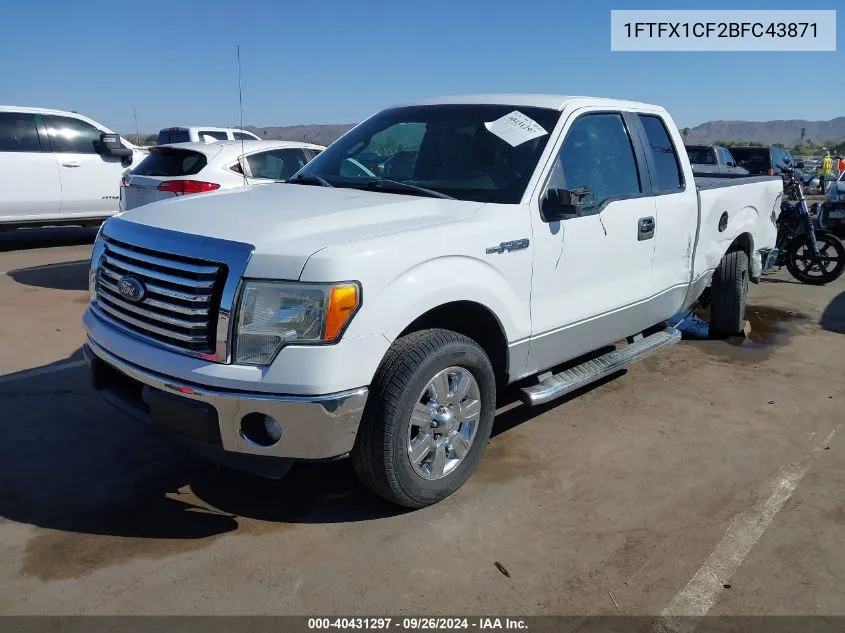 2011 Ford F-150 Xlt VIN: 1FTFX1CF2BFC43871 Lot: 40431297