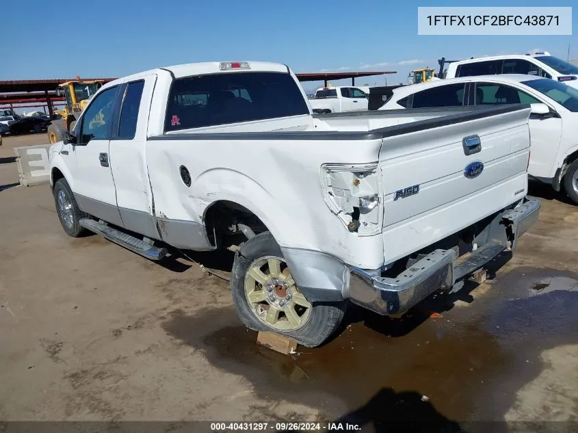 2011 Ford F-150 Xlt VIN: 1FTFX1CF2BFC43871 Lot: 40431297