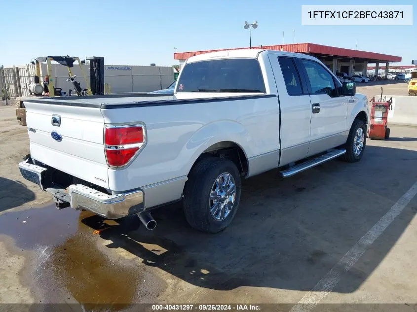 2011 Ford F-150 Xlt VIN: 1FTFX1CF2BFC43871 Lot: 40431297