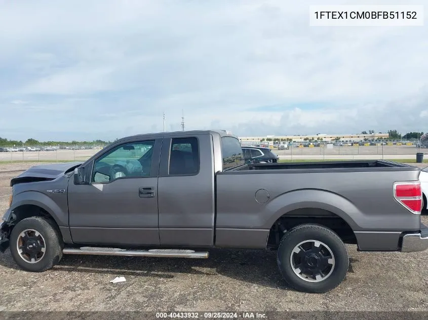 1FTEX1CM0BFB51152 2011 Ford F-150 Xlt