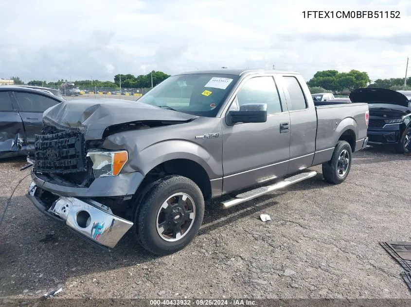 1FTEX1CM0BFB51152 2011 Ford F-150 Xlt