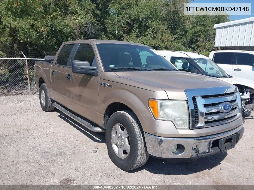 2011 Ford F-150 Xlt VIN: 1FTEW1CM0BKD47148 Lot: 40440202