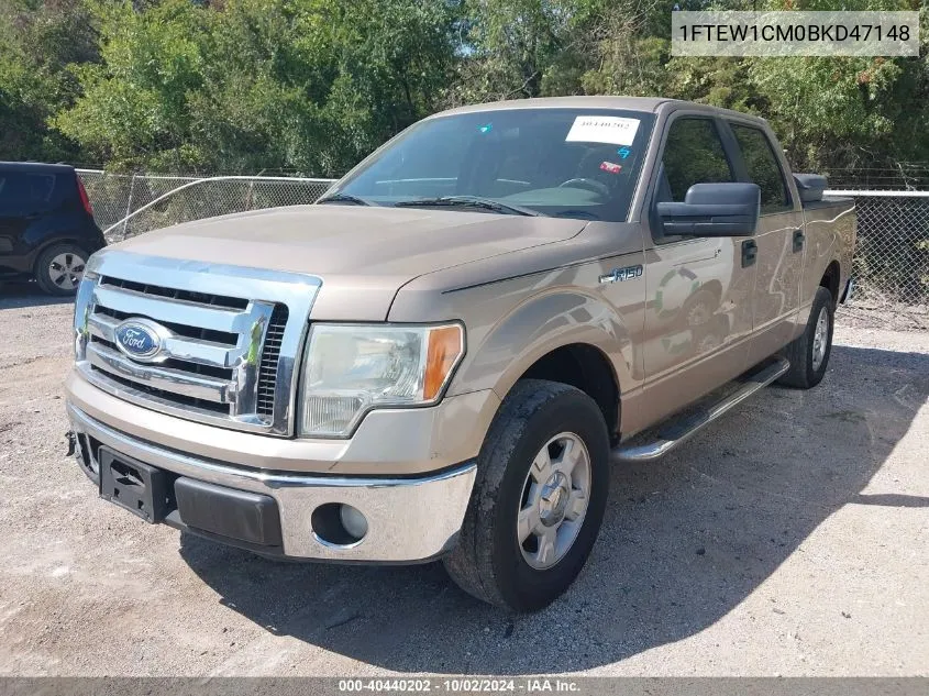 2011 Ford F-150 Xlt VIN: 1FTEW1CM0BKD47148 Lot: 40440202