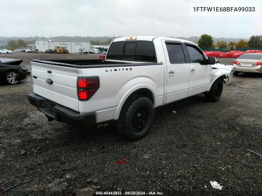 1FTFW1E68BFA99033 2011 Ford F-150 Lariat Limited