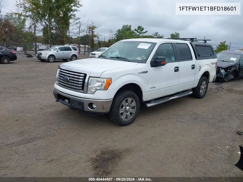 2011 Ford F-150 Xlt VIN: 1FTFW1ET1BFD18601 Lot: 40444507