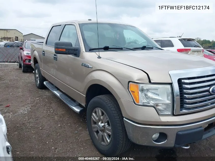 2011 Ford F-150 Xlt VIN: 1FTFW1EF1BFC12174 Lot: 40465267