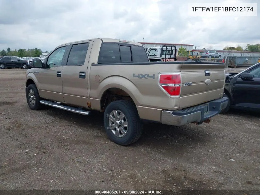 2011 Ford F-150 Xlt VIN: 1FTFW1EF1BFC12174 Lot: 40465267