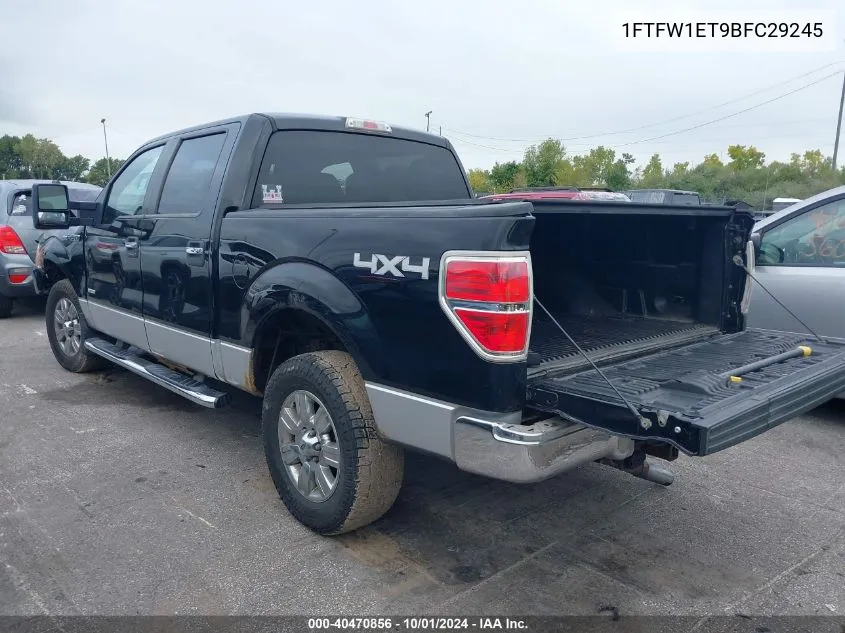 1FTFW1ET9BFC29245 2011 Ford F150 Supercrew