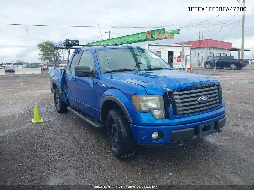 2011 Ford F-150 Fx4 VIN: 1FTFX1EF0BFA47280 Lot: 40476581