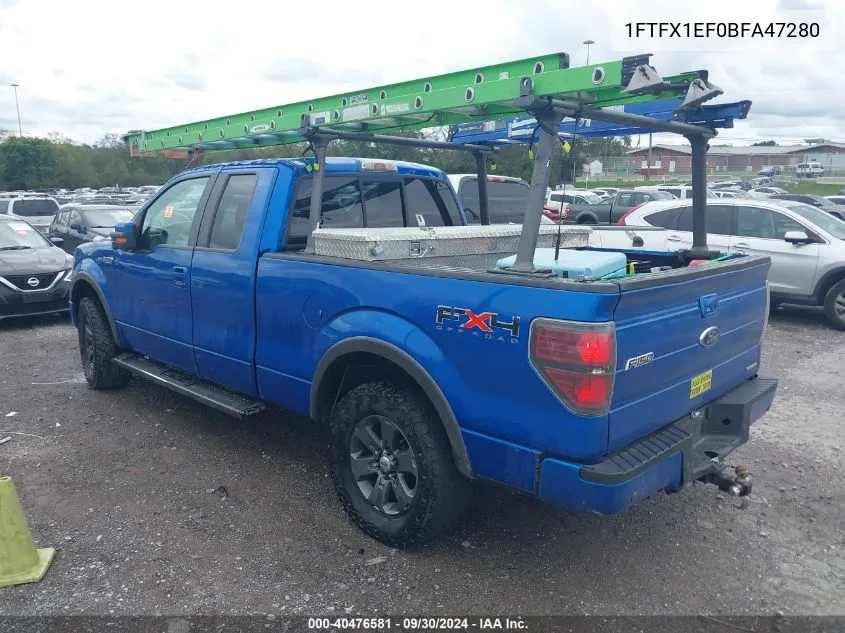 1FTFX1EF0BFA47280 2011 Ford F-150 Fx4