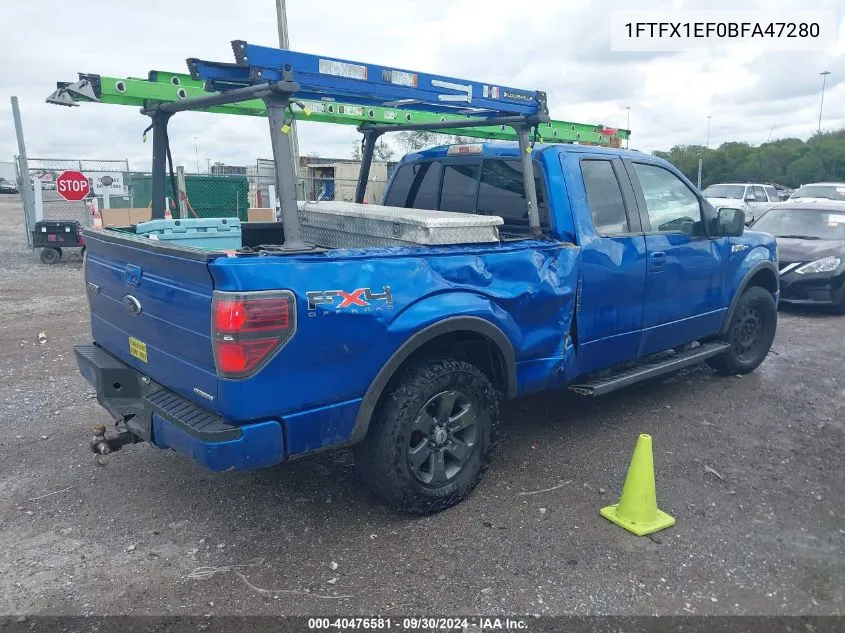 1FTFX1EF0BFA47280 2011 Ford F-150 Fx4