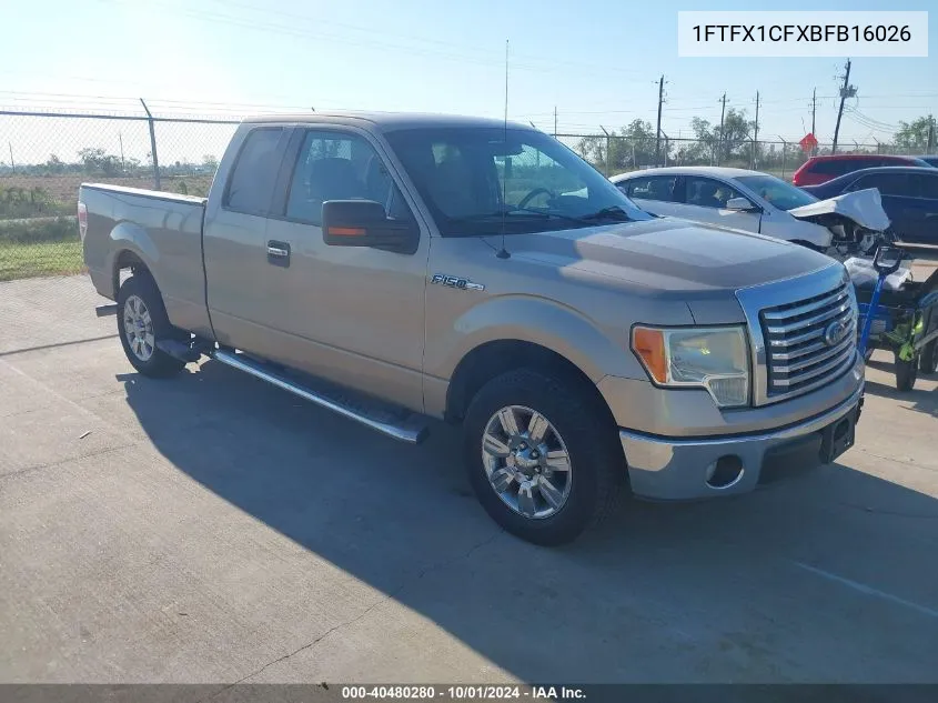 2011 Ford F-150 Xlt VIN: 1FTFX1CFXBFB16026 Lot: 40480280