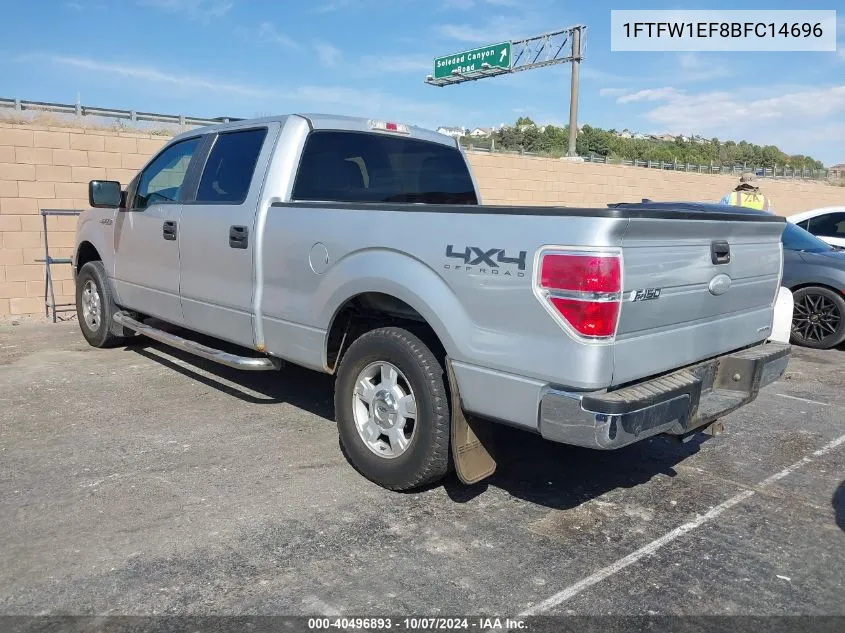 2011 Ford F-150 Xlt VIN: 1FTFW1EF8BFC14696 Lot: 40496893