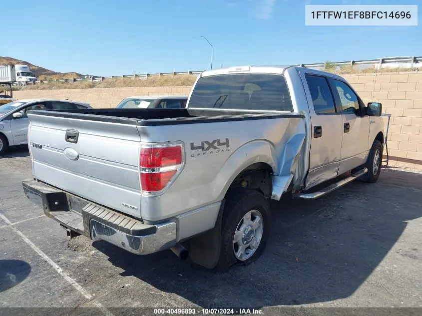 2011 Ford F-150 Xlt VIN: 1FTFW1EF8BFC14696 Lot: 40496893