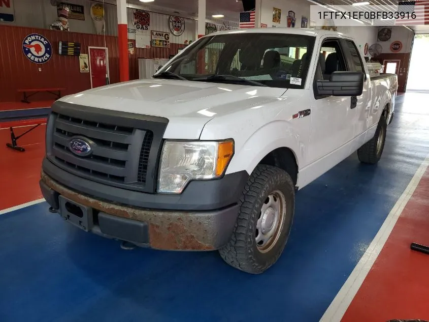 2011 Ford F-150 Xl VIN: 1FTFX1EF0BFB33916 Lot: 40527936