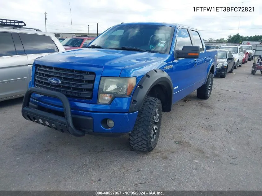 1FTFW1ET3BFC72821 2011 Ford F-150 Fx4