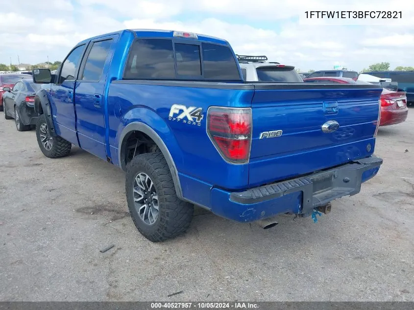 1FTFW1ET3BFC72821 2011 Ford F-150 Fx4