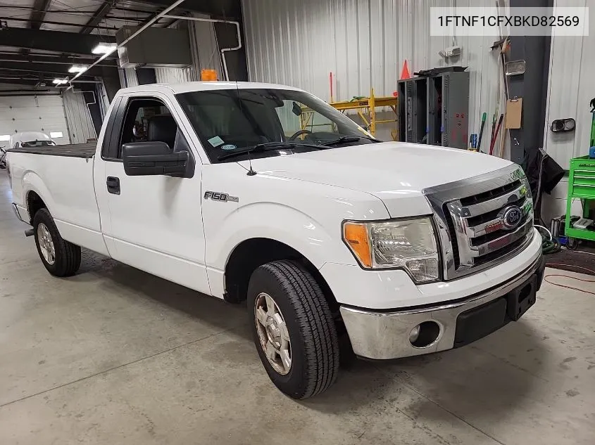 1FTNF1CFXBKD82569 2011 Ford F-150 Xlt