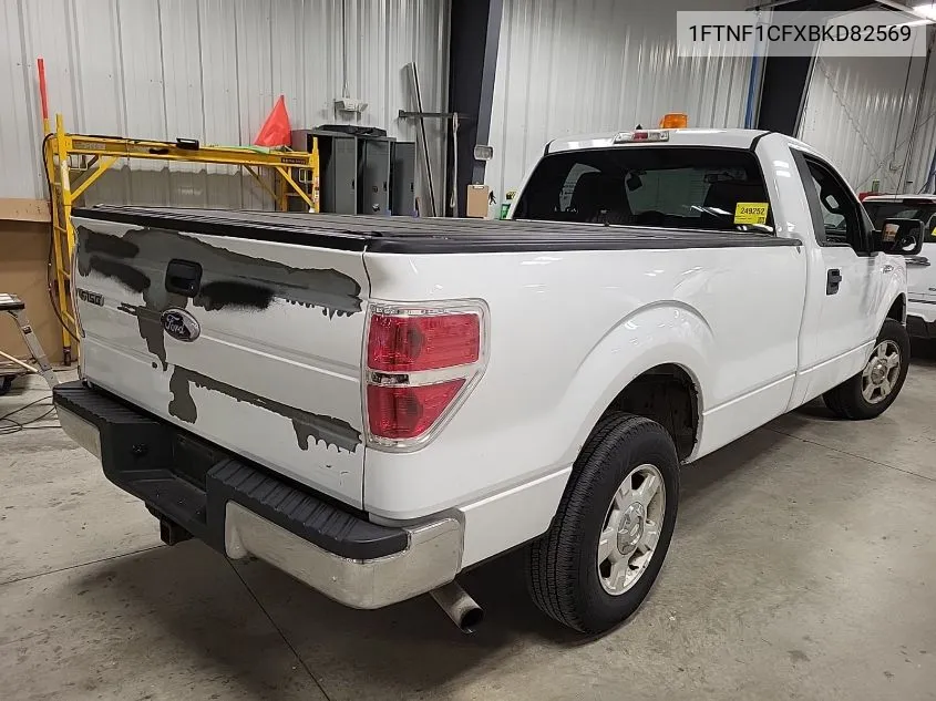 1FTNF1CFXBKD82569 2011 Ford F-150 Xlt