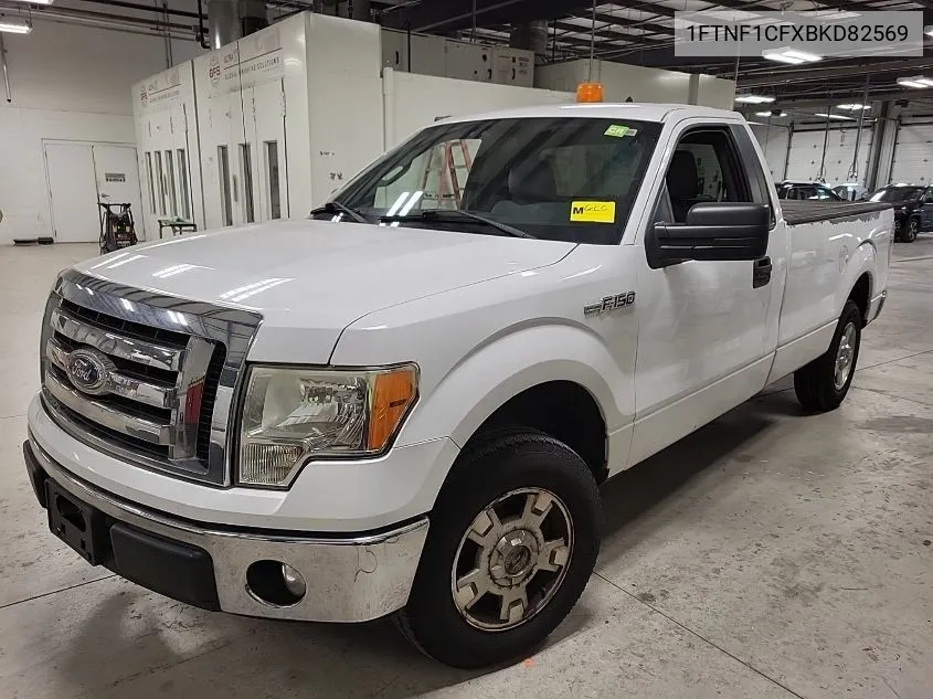 1FTNF1CFXBKD82569 2011 Ford F-150 Xlt