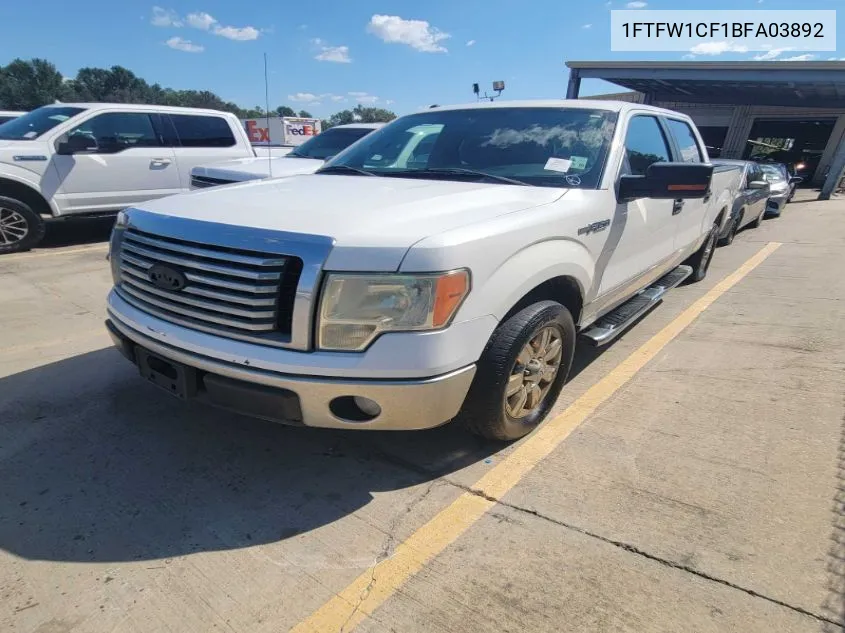 2011 Ford F-150 Xlt VIN: 1FTFW1CF1BFA03892 Lot: 40560991