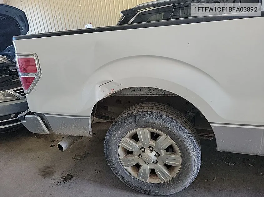 1FTFW1CF1BFA03892 2011 Ford F-150 Xlt