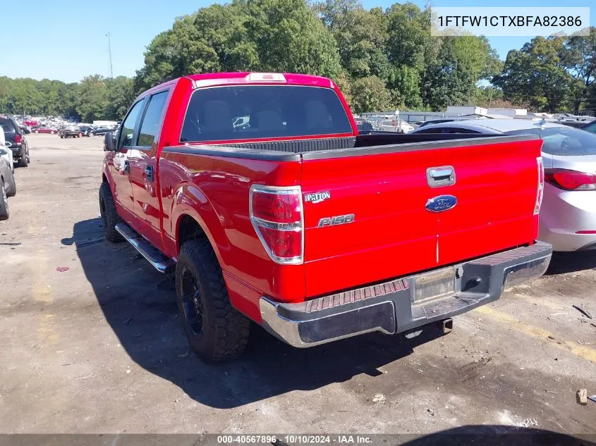 1FTFW1CTXBFA82386 2011 Ford F-150 Xlt