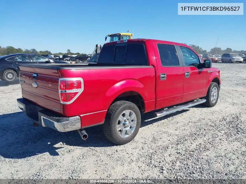 2011 Ford F-150 Xlt VIN: 1FTFW1CF3BKD96527 Lot: 40568226