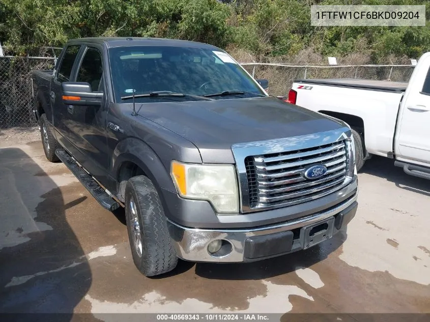 1FTFW1CF6BKD09204 2011 Ford F-150 Xlt