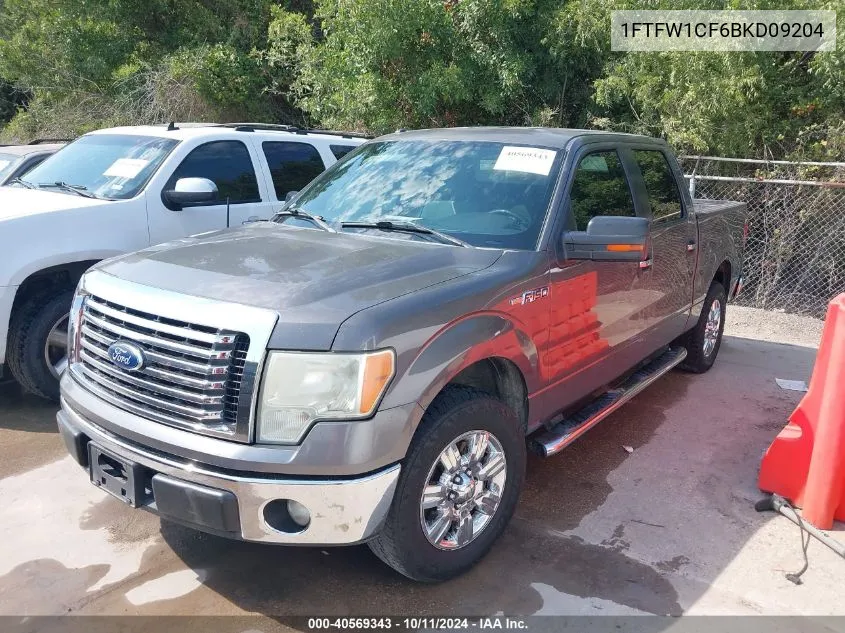 1FTFW1CF6BKD09204 2011 Ford F-150 Xlt