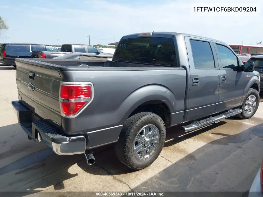 1FTFW1CF6BKD09204 2011 Ford F-150 Xlt